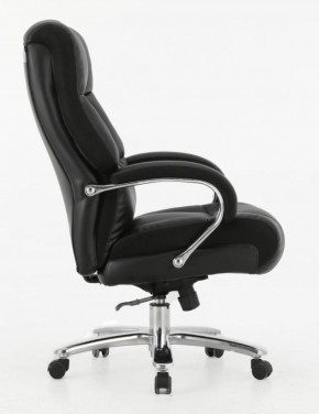 Кресло офисное BRABIX PREMIUM "Bomer HD-007" (рециклированная кожа, хром, черное) 531939 в Когалыме - kogalym.ok-mebel.com | фото 3