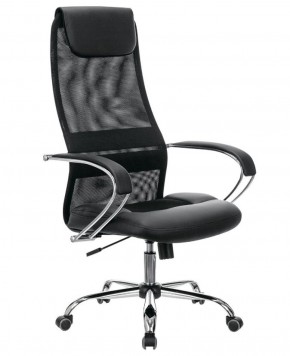 Кресло офисное BRABIX PREMIUM "Stalker EX-608 CH" (хром, ткань-сетка/кожзам, черное) 532091 в Когалыме - kogalym.ok-mebel.com | фото