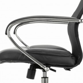 Кресло офисное BRABIX PREMIUM "Stalker EX-608 CH" (хром, ткань-сетка/кожзам, черное) 532091 в Когалыме - kogalym.ok-mebel.com | фото 4