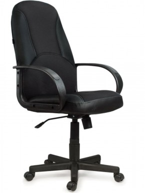 Кресло офисное BRABIX "City EX-512" (кожзам черный, ткань черная) 531407 в Когалыме - kogalym.ok-mebel.com | фото
