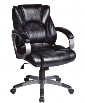 Кресло офисное BRABIX "Eldorado EX-504", экокожа, черное, 530874 в Когалыме - kogalym.ok-mebel.com | фото