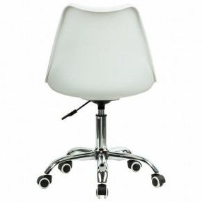 Кресло стул BRABIX "Eames MG-310 CH", хром, пластик белый, ткань серая, 532924 в Когалыме - kogalym.ok-mebel.com | фото 4