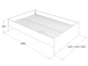 Кровать 1.6 каркас с ладе + спинка головная + 2 ящика Ольга-14 в Когалыме - kogalym.ok-mebel.com | фото 3
