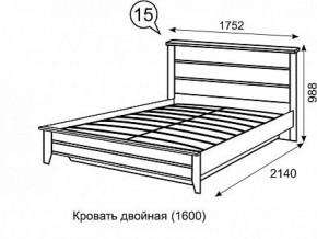 Кровать 1600 с ПМ София 15 в Когалыме - kogalym.ok-mebel.com | фото 3
