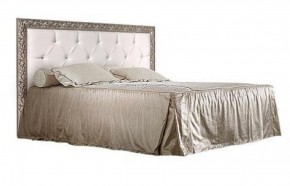 Кровать 2-х спальная(1,6 м)Тиффани Premium черная/серебро с мягким элементом со стразами с подъемным механизмом (ТФКР-2[3][7](П) в Когалыме - kogalym.ok-mebel.com | фото