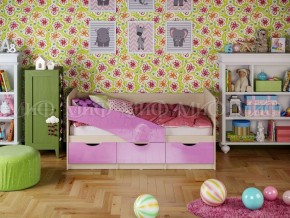 Кровать Бабочки (Сиреневый металлик) 1600 в Когалыме - kogalym.ok-mebel.com | фото 1
