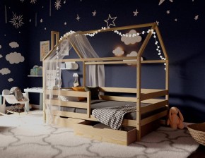 Кровать-домик 80*160 без покраски в Когалыме - kogalym.ok-mebel.com | фото