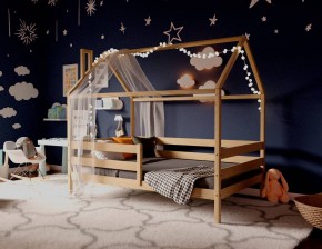 Кровать-домик 80*160 без покраски в Когалыме - kogalym.ok-mebel.com | фото 2