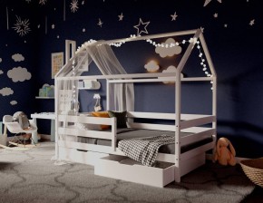 Кровать-домик 80*190 Белый в Когалыме - kogalym.ok-mebel.com | фото