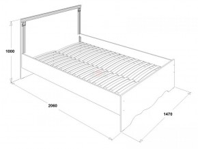 Кровать двойная Ольга 1Н + 2-а ящика (1400*2000) в Когалыме - kogalym.ok-mebel.com | фото 3