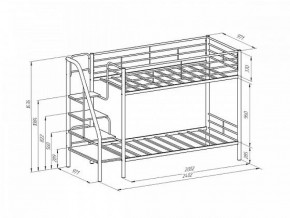 Кровать двухъярусная "Толедо" Коричневый/Венге в Когалыме - kogalym.ok-mebel.com | фото 2