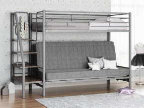 Кровать двухъярусная с диваном "Мадлен-3" (Серый/Серый) в Когалыме - kogalym.ok-mebel.com | фото 1