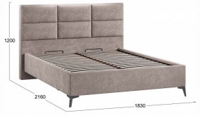 Кровать двуспальная Делана с ПМ Тип 1 в Когалыме - kogalym.ok-mebel.com | фото 3