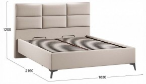 Кровать двуспальная Делана с ПМ Тип 1 в Когалыме - kogalym.ok-mebel.com | фото 3