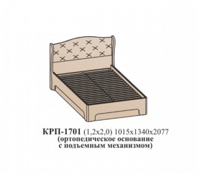 Кровать ЭЙМИ с подъемным механизмом КРП-1701 Гикори джексон (1200х2000) в Когалыме - kogalym.ok-mebel.com | фото