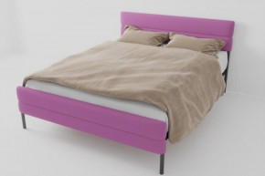 Кровать Горизонт Мини с ортопедическим основанием 800 (велюр розовый) в Когалыме - kogalym.ok-mebel.com | фото