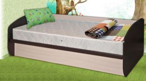 Кровать КД-1.8 с подъемным механизмом (Венге/Дуб молочный) в Когалыме - kogalym.ok-mebel.com | фото