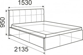 Кровать Изабелла с латами Newtone light beige 1400x2000 в Когалыме - kogalym.ok-mebel.com | фото
