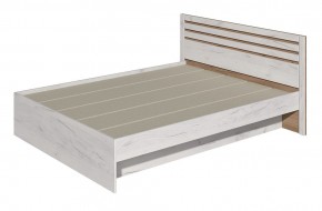 Кровать Лиана 1.6 (Дуб Крафт Белый/Дуб Крафт Золотой) в Когалыме - kogalym.ok-mebel.com | фото