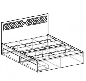Кровать Николь 1600 (венге) в Когалыме - kogalym.ok-mebel.com | фото 2