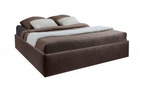 Кровать Подиум с ПМ 1400 (экокожа коричневая) в Когалыме - kogalym.ok-mebel.com | фото 1