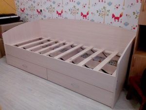 Кровать Соло-софа 1 с ящиками в Когалыме - kogalym.ok-mebel.com | фото 2