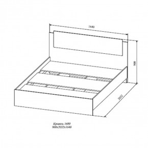 СОФИ СКР1600.1 Кровать 1600 в Когалыме - kogalym.ok-mebel.com | фото 2