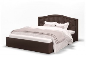 Кровать Стелла 1200 + Основание (Лесмо brown) коричневый в Когалыме - kogalym.ok-mebel.com | фото 1