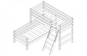 Кровать угловая с наклонной лестницей Соня (Вариант 8) в Когалыме - kogalym.ok-mebel.com | фото 4