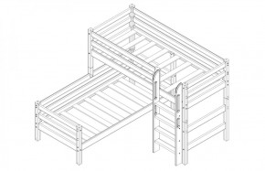 Кровать угловая с прямой лестницей Соня (Вариант 7) в Когалыме - kogalym.ok-mebel.com | фото 4