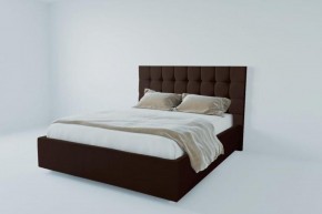 Кровать Венеция без основания 1600 (экокожа коричневая) в Когалыме - kogalym.ok-mebel.com | фото