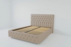 Кровать Версаль с ортопедическим основанием 1200 (велюр светло-серый) в Когалыме - kogalym.ok-mebel.com | фото