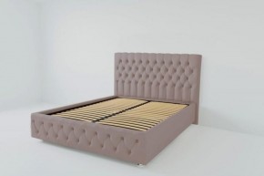 Кровать Версаль с ортопедическим основанием 1200 (велюр темно-серый) в Когалыме - kogalym.ok-mebel.com | фото