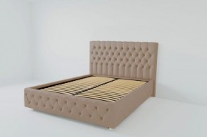 Кровать Версаль с ортопедическим основанием 1400 (велюр серый) в Когалыме - kogalym.ok-mebel.com | фото
