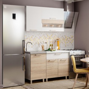 Кухня Айсбери 1.2 м (Белый/Дуб Сонома) в Когалыме - kogalym.ok-mebel.com | фото