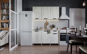 Кухня ДИОР 1500 (Белый/Дуб Крафт белый) в Когалыме - kogalym.ok-mebel.com | фото