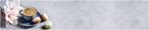 Кухонный фартук с тиснением «бетон» матовый KMB 027 (3000) в Когалыме - kogalym.ok-mebel.com | фото