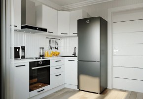 Кухонный гарнитур Белый Глянец 2200*1000 (Стол. 26мм) в Когалыме - kogalym.ok-mebel.com | фото