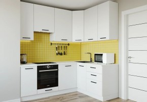 Кухонный гарнитур Белый Глянец 2200*1600 h950 (Стол. 26мм) в Когалыме - kogalym.ok-mebel.com | фото