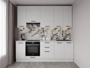 Кухонный гарнитур Белый Глянец 2400 h950 (Стол. 38мм) в Когалыме - kogalym.ok-mebel.com | фото