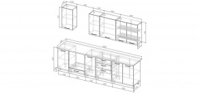 Кухонный гарнитур Белый Глянец 2800 (Стол. 38мм) в Когалыме - kogalym.ok-mebel.com | фото 2