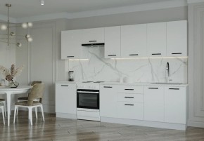 Кухонный гарнитур Белый Глянец 3000 (Стол. 38мм) в Когалыме - kogalym.ok-mebel.com | фото