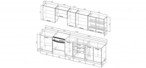 Кухонный гарнитур Белый Глянец 3000 (Стол. 38мм) в Когалыме - kogalym.ok-mebel.com | фото 2