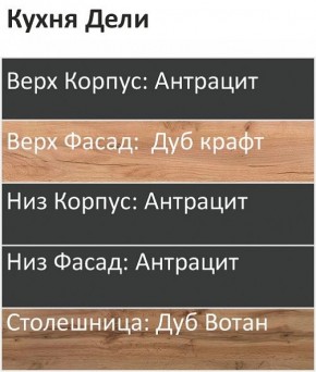 Кухонный гарнитур Дели 1000 (Стол. 26мм) в Когалыме - kogalym.ok-mebel.com | фото 3