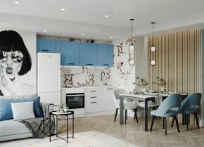 Кухонный гарнитур Капри 2550 (Стол. 26мм) в Когалыме - kogalym.ok-mebel.com | фото