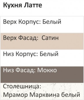 Кухонный гарнитур Латте 2000 (Стол. 38мм) в Когалыме - kogalym.ok-mebel.com | фото 3