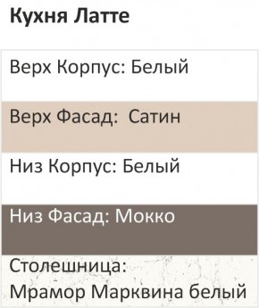 Кухонный гарнитур Латте 2200 (Стол. 26мм) в Когалыме - kogalym.ok-mebel.com | фото 3