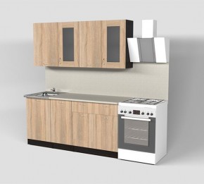 Кухня Симона Демо 1700 (Венга/Дуб Сонома) в Когалыме - kogalym.ok-mebel.com | фото