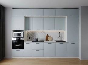 Кухонный гарнитур Смоки 3400 (Стол. 38мм) в Когалыме - kogalym.ok-mebel.com | фото