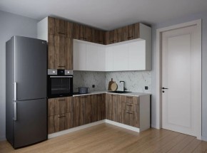 Кухонный гарнитур Старое Дерево 2200*1700 (Стол. 38мм) в Когалыме - kogalym.ok-mebel.com | фото